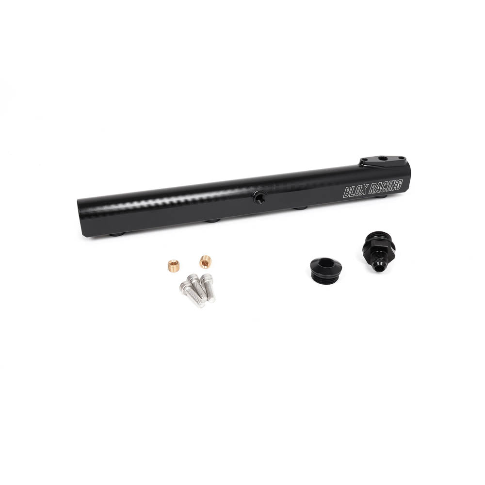 BLOX Racing XTREME Aluminum B-Series Honda Fuel Rail Black - GARAGE SALE