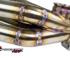 SpeedFactory Racing K Series Sidewinder Turbo Manifold for Honda/Acura (T4 Divided - Twin 44/46mm Wastegate)