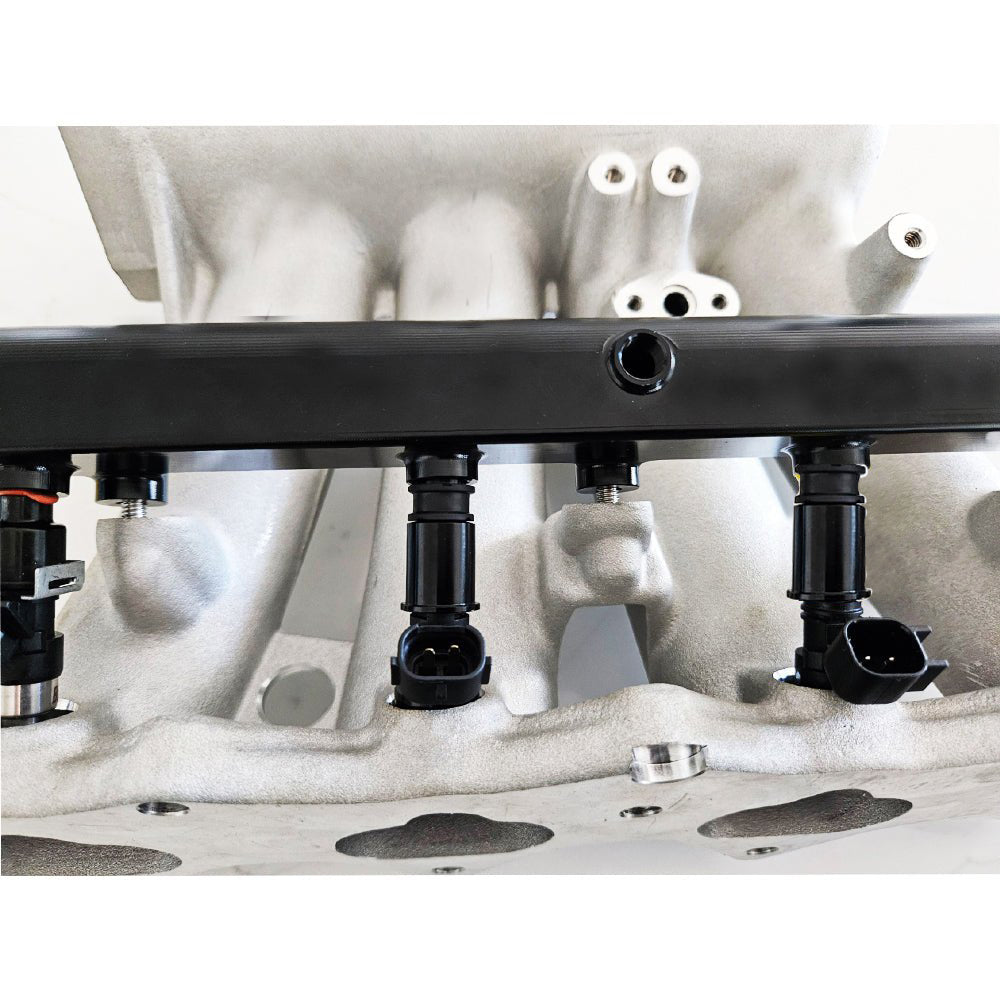 XTREME Aluminum B - Series Honda Fuel Rail Black - GARAGE SALE - BLOX Racing